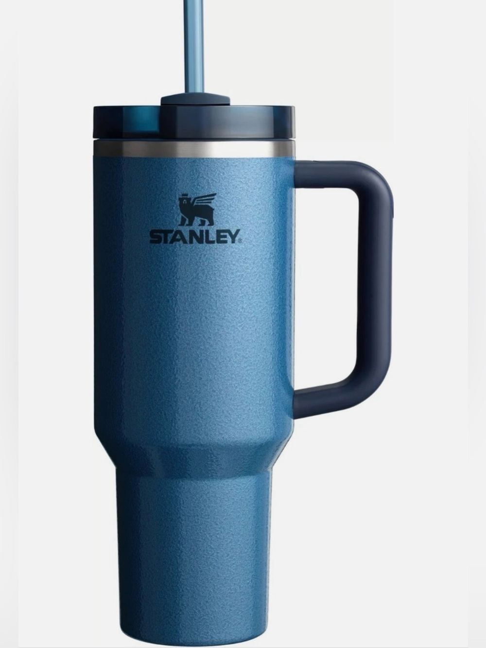 Stanley NWT The Quencher H2.0 FlowState 40oz Insulated Tumbler Hammertone Lake - Picture 1 of 5